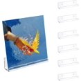 thumbnail image 1 of Vinyl Record Display Rack, 7-Inch Wall Mounted Acrylic Record Rack,Clear Bathroom Wall Shelf, Bookshelves, Invisible Display for Office, Bedroom,Wall Mounted Decorative (6 Pieces) (White), 1 of 8