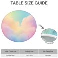 thumbnail image 6 of Dreamy Pastel Sky Round Fitted Tablecloth with Elastic Edge,Dining Table Cover Waterproof,Outdoor Round Tablecloth for Camping,Dining,Indoor and Outdoor, 6 of 7