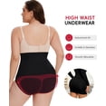thumbnail image 2 of MANIFIQUE Plus Size Body Shaper Tummy Control Panty - Shapewear for Women, Black, 1-Pack, 2 of 6