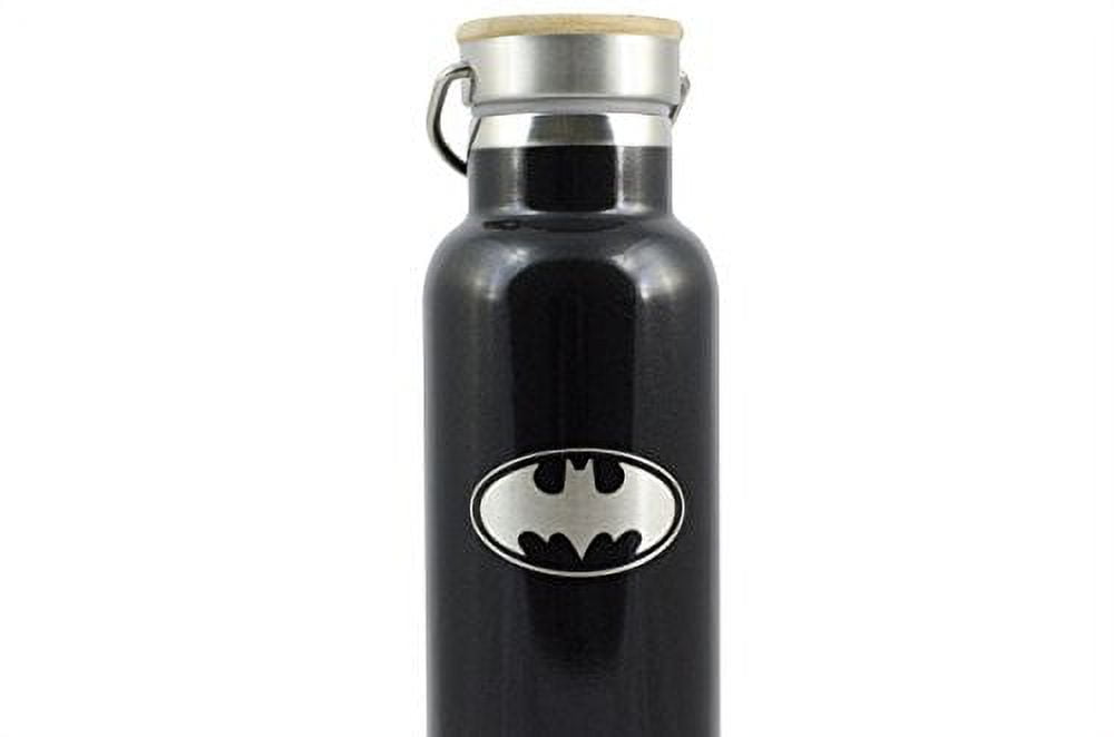 Batman Matte Water Bottle Black/Gold (One Size)