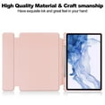 thumbnail image 2 of Case for Samsung Galaxy Tab S9 / S9 FE, Rotating Stand Cover with Pencil Holder, Auto Wake/Sleep Full Protection Clear Folio Case for Samsung Galaxy Tab S9 / S9 FE, Pink, 2 of 7