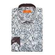 TALLIA Mens Green Collared Classic Fit Stretch Dress Shirt S 14/14.5- 32/33