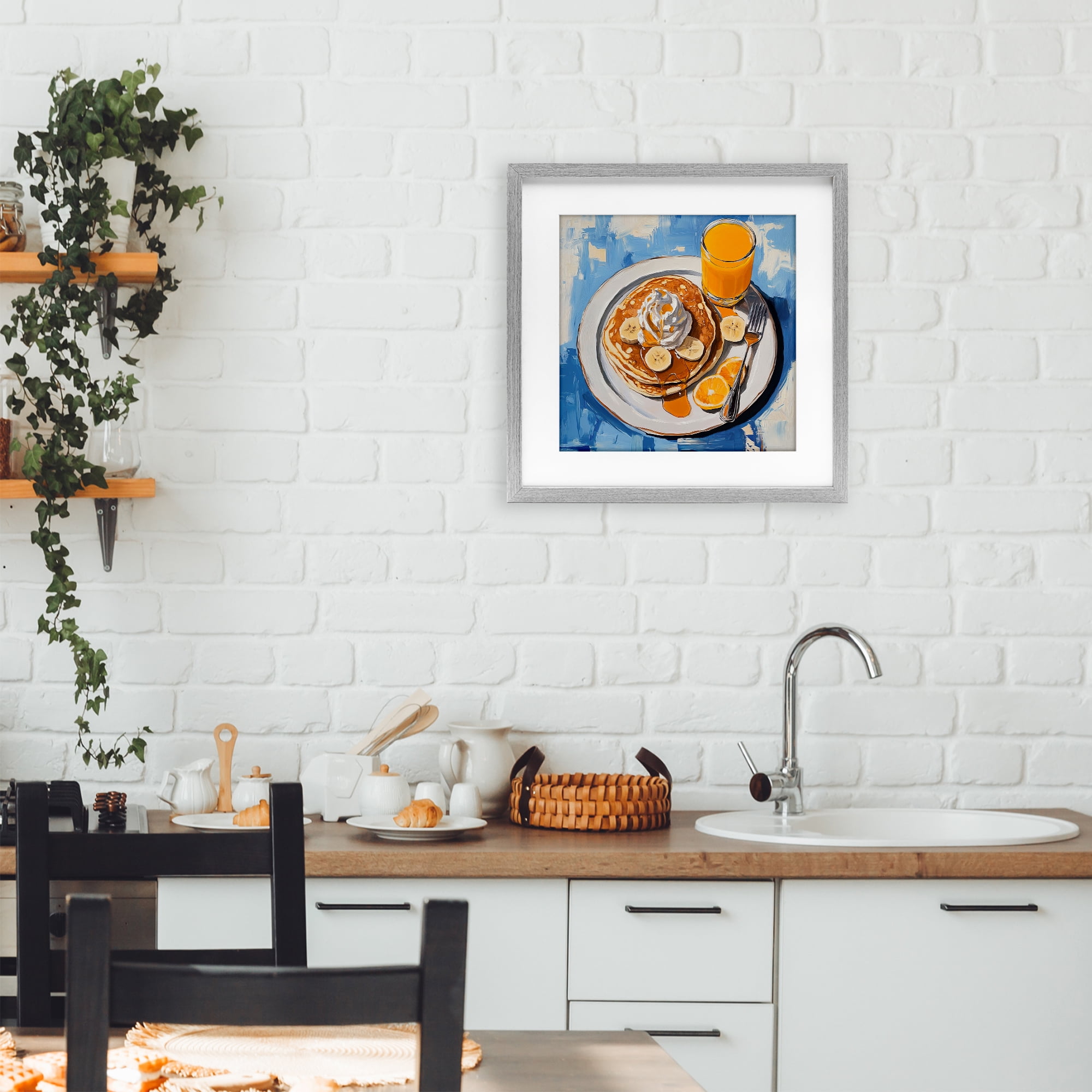 Stupell Industries Banana Bliss Sunshine Gray Framed Print Under Glass, design by Tina LeCour