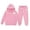 C-Pink, variant on Tiweut Casual Kids Outfits 2 Piece Loose Hoodie and Sweatpants Unisex Streetwear Suit Set