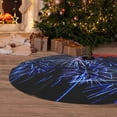 thumbnail image 6 of Lsque Glasses And Fireworks Print Christmas Tree Skirt, Tree Skirt with Ties or Velcro, Perfect for Holiday Decorations, Halloween, and New Year-36", 6 of 7
