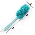 thumbnail image 2 of 3Pack Back Scrubber for Shower，Loofah Sponge Shower Brush Using Body Exfoliating with Long Handle, Loofah on a Stick for Women Men Body Cleaning, 2 of 7