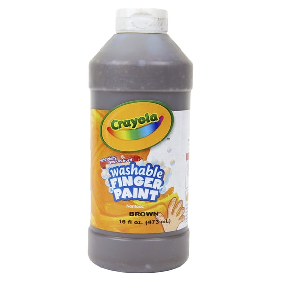 Washable Fingerpaint 16Oz Brown
