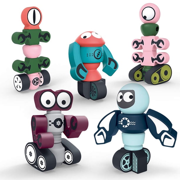 Gwong Juguete Deformación magnética estrella robot modelo montaje edificio edificio rompecabezas niños juguete Gwong 30005474