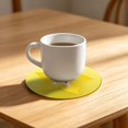 thumbnail image 6 of 1 Pack Fruit Coaster, 3.5" Non-Slip Car Coaster Heat Insulation Colorful Unique Slice PVC Drink Cup Mat for Drinks, Prevent Furniture and Tabletop Car Decor, Drink Cup Mat Placemat,Star Fruit, 6 of 9