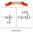 thumbnail image 2 of Rise Up and Create Set of 2 Posters 18 x 24 Inches Minimalist Art Typography Art Bedroom Wall Art Romantic Gift Home Wall Art Poster, 2 of 5