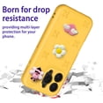 thumbnail image 2 of Allytechgroup Kids Case for iPhone 16 Pro, Cute EVA Foam Cover with 3D Cartoon Charms, Shockproof Soft TPU Protective Case for Girls Boys Slim Anti-Scratch Bumper for iPhone 16 Pro, Yellow, 2 of 6