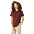 thumbnail image 3 of Dickies Women's Heavyweight Short Sleeve Pocket T-Shirt, Fired Brick, X-Small, 3 of 3