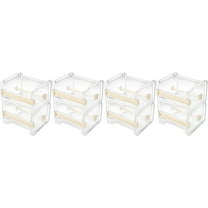 8 Pack Transparent Visible Desktop Multi Washi Masking Tape Dispenser,Tape Cutter,Roll Tape Holder