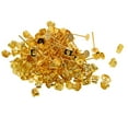 thumbnail image 2 of 100 Pares de Pendientes de Hierro, Pendientes de Poste, Hallazgo para La Fabricación de Pendientes de Joyería , Dorado perfecl Pendientes postes y respaldos, 2 of 8