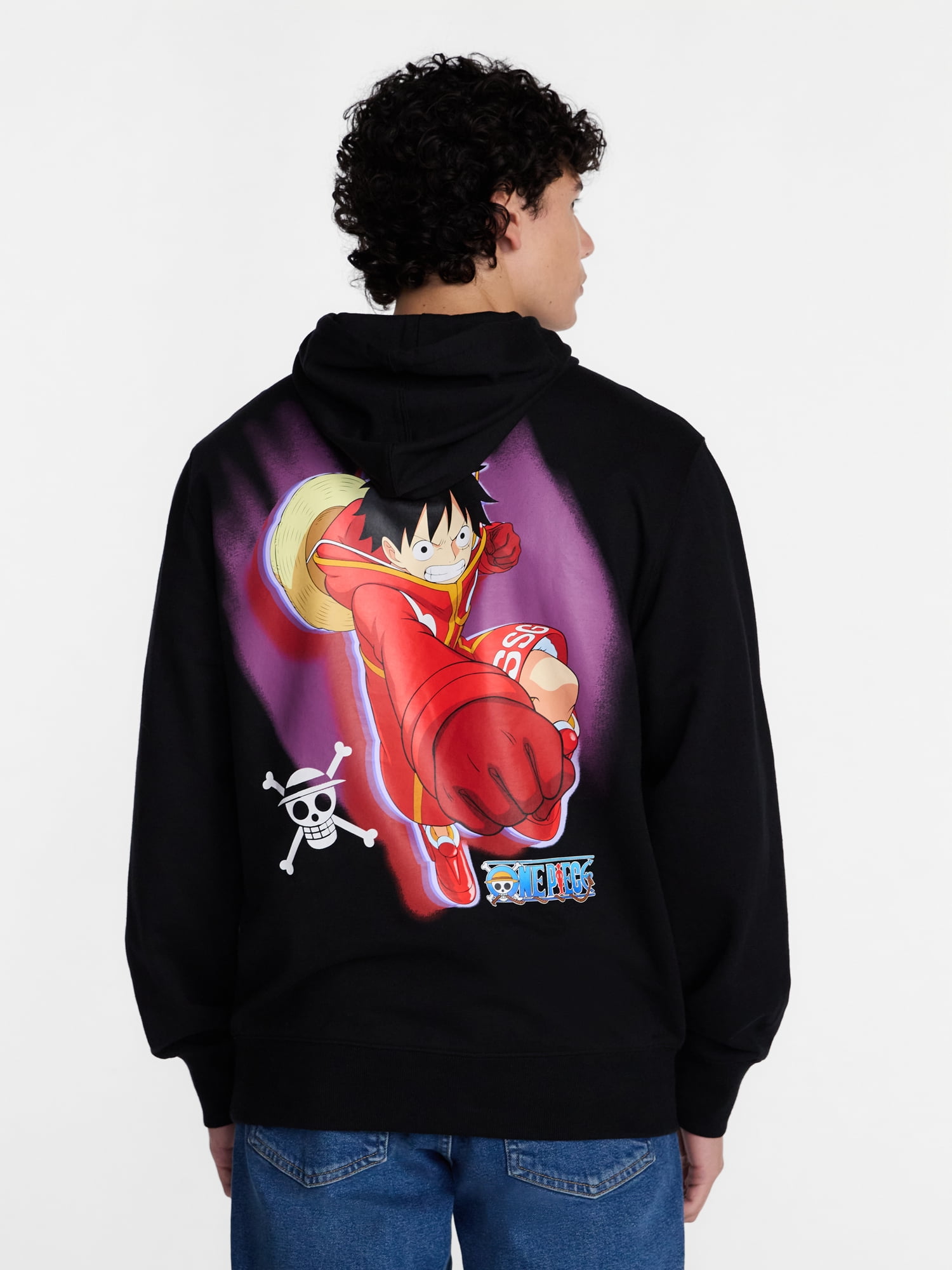 One Piece Men's and Big Men's Graphic French Terry Fleece Hoodie, Sizes XS-5XL