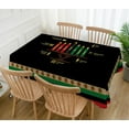 thumbnail image 2 of Kwanzaa Tablecloth Kinara African American Harvest Festival Table Cloth Cover Decoration Kitchen Dining Room Home Table Decor - 60×84inch, 2 of 5