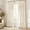 Beige White-40"W x 100"L (Pack of 2), variant on Cream 40"W x 120"L (Pack of 2) Triple Pinch Pleated Light Filtering Curtain Panels