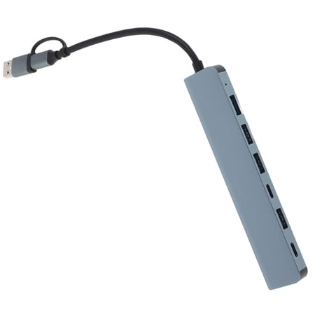 WHAMVOX USB Hub Splitter with 7 Ports High-Speed Data Transfer Multi-Function Dock for Laptop PC Tablet Compact for Use