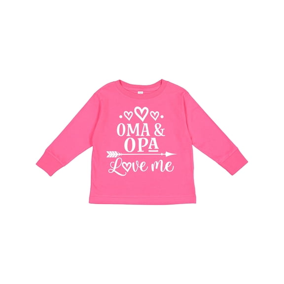 Inktastic My Oma Opa Love Me Grandchild Boys or Girls Long Sleeve Toddler T-Shirt