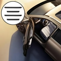 GAXIRE Car Door Sill Guards Black PVC 4pcs Simple Design for Car Owners