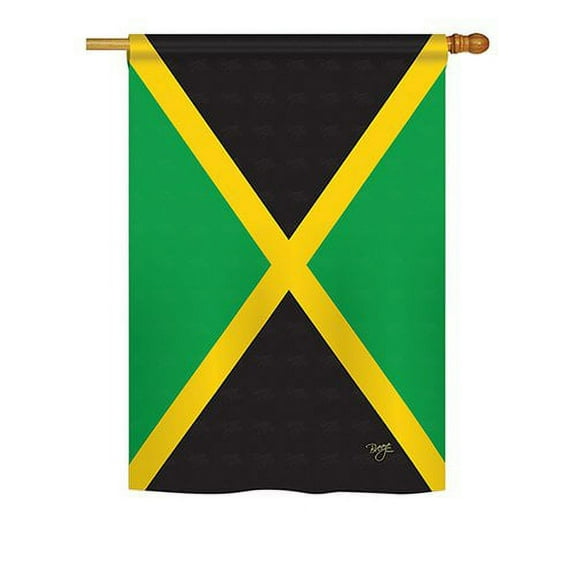 Breeze Decor 58125 Jamaica 2-Sided Impression Garden Flag - 13 x 18.5 in.