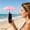 Pink, variant on Secfreeship Clip On Anti-Glare Phone Umbrella, Adjustable Angle UV Blocking Parasol, Waterproof Polyester Cellphone Shade for Outdoor Selfie Live Use, 10.6"x8.6"