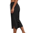 thumbnail image 6 of yillto Womens Capri Pants Elastic Waist Drawstring Loose Causal Pants Cropped Workout Pants with Pockets, 6 of 6