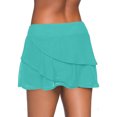 thumbnail image 1 of Falda Inferior Para Nadar En La Playa, Falda De Natación Con Forro De Color Puro Transpirable De Cintura Alta Para Nadar Para Bucear Mgaxyff Verde XL, 1 of 6
