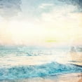 thumbnail image 2 of Allen, Kimberly 26x26 White Modern Wood Framed Museum Art Print Titled - Sunset Waves 2, 2 of 4