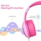 thumbnail image 5 of Auriculares para niños con dibujos animados de 3,5 mm, auriculares con cable para niños, mini auriculares portátiles plegables, color rosa Inevent EL000897-01B, 5 of 7