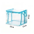 thumbnail image 3 of Clear Heavy Duty Plastic Storage Bag, Double Zipper Clothes Moving Container, Transparent Organizer for Towels Blankets Linens, medium, by IHXORA, 3 of 9