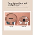thumbnail image 5 of Yidarton kitchen must havesHome Kitchen Wall Hanging Can Be Combined With Antler Pot Cover Rack Multifunctional Non-perforated Moisture-proof Non-slip Hook Chopping Plate Rack (pack of two) White, 5 of 12