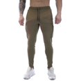 thumbnail image 4 of Vedolay Linen Pants Men Work Pants Relaxed Fit Lightweight Hiking Casual Pants Green,L, 4 of 4