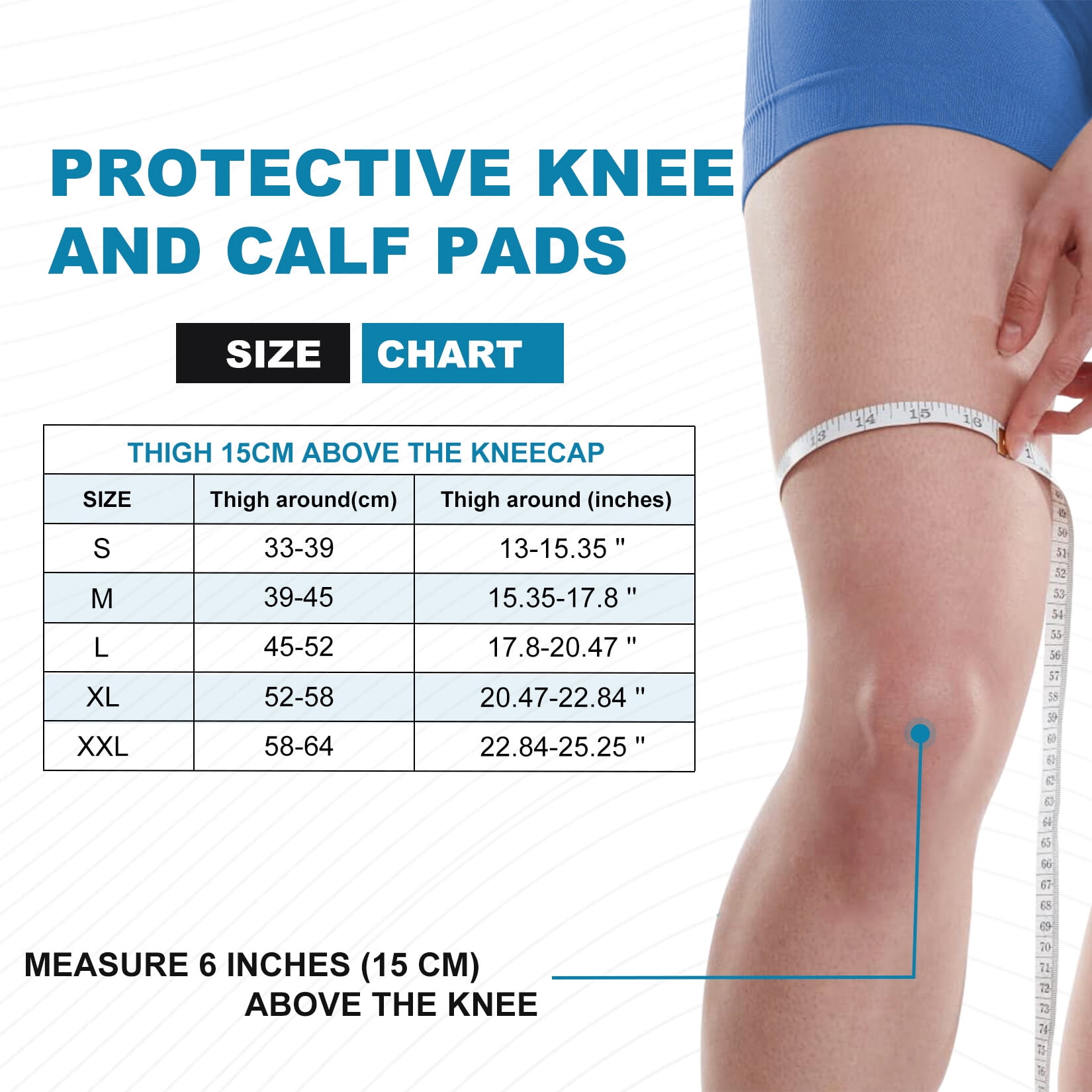 Compression Knee Pads with Shin Guard Pads, Protective Knee & Shin Leg Sleeve Support for Soccer, Football, Basketball, Wrestling, Volleyball (A Pair)