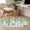 SpringGreen LightGrey, variant on Round Area Rug 3 Ft, Spring Botanical Washable Non-Slip Circle Carpet for Living Room/Bedroom, Watercolor Leaves Flowers Birds Beige Low-Profile Small Floor Mats Collection Rugs for Indoor