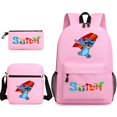 thumbnail image 3 of MINISO Disney Stitch Anime 3Pcs/Set Backpack Student School Shoulder Bag Kids Cute Travel Backpack Children Birthday Gift, 3 of 4