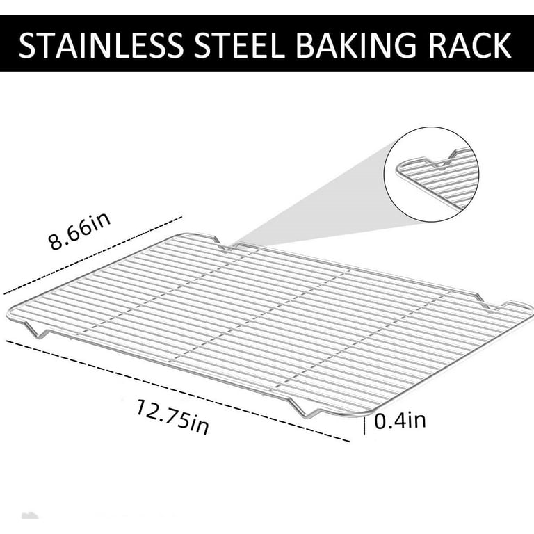 Casewin Baking Sheet with Rack Set, Stainless Steel Cookie Sheet