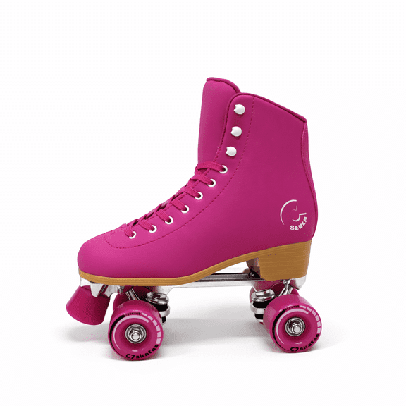 C7skates Cute Roller Skates for Girls and Adults (Viva Rose, Women's 8 / Men's 7)