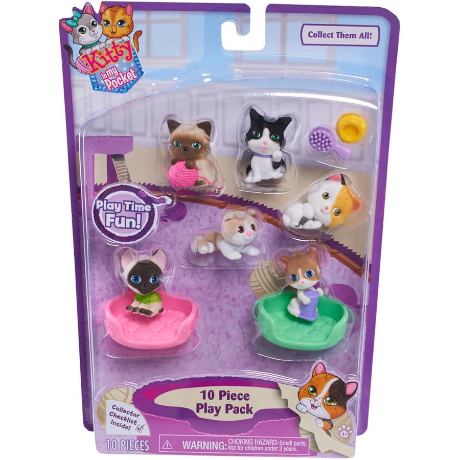 Kitty In My Pocket 10 Piece Set, Set 2