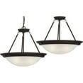 thumbnail image 2 of Volume Lighting V6973 Lunar 3 Light 22" Wide Pendant / Semi-Flush Ceiling Fixture - Nickel, 2 of 4