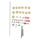 thumbnail image 1 of Flute Repair Kit Pads DIY Maintenance Tools Set Musical Instrument Parts Accessories, 1 of 4