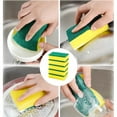 12PC Rectangle Scrub Sponges NonScratch Kitchen Sponges Heavy Duty ...