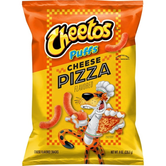 Cheetos Cheese Pizza Puffs Snack 8.0 Ounce Bag