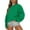 Green, variant on Up to 40% off fashion Clearance Gifts Borniu Fashion Women's Casual Long Sleeve Round Neck Solid Ladies Loose Sweatshirt Tops Blouse