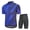 Blue, variant on Yajisi Men Breathable Quick Dry Comfortable Short Sleeve Jersey and Padded Shorts Cycling Clothing Set Green Large Bike Gear Outfit