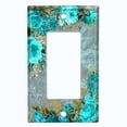 thumbnail image 5 of Metal Light Switch Plate Cover Elegant Red Floral Nature Scripture Damask FLW086, 5 of 13