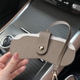 thumbnail image 3 of Protective Eyewear Case Soft Faux Leather Glasses Bag Sunglasses Case Holder Portable Eyewear Organizer with Keychain Hook Lightweight for Friends, 3 of 8