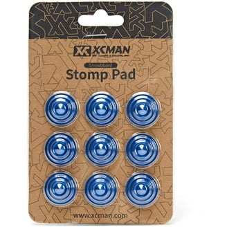 XCMAN Snowboard Spike Stomp Pad – Transparent Mit Aluminium-Spikes, 3M-Kleber, Rutschfest, 13 X 10,9 Cm