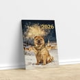 thumbnail image 3 of Chinese Shar-Pei Happy New Year 2026 with Fireworks on New Year's Eve Vertical Matte Canvas Poster Dog Lover Wall Art Home Decor - 12022, 3 of 5