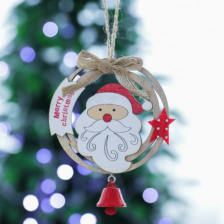 

Clearance Christmas Wooden Old Man Snowman Pendant Small Pendant Accessories
